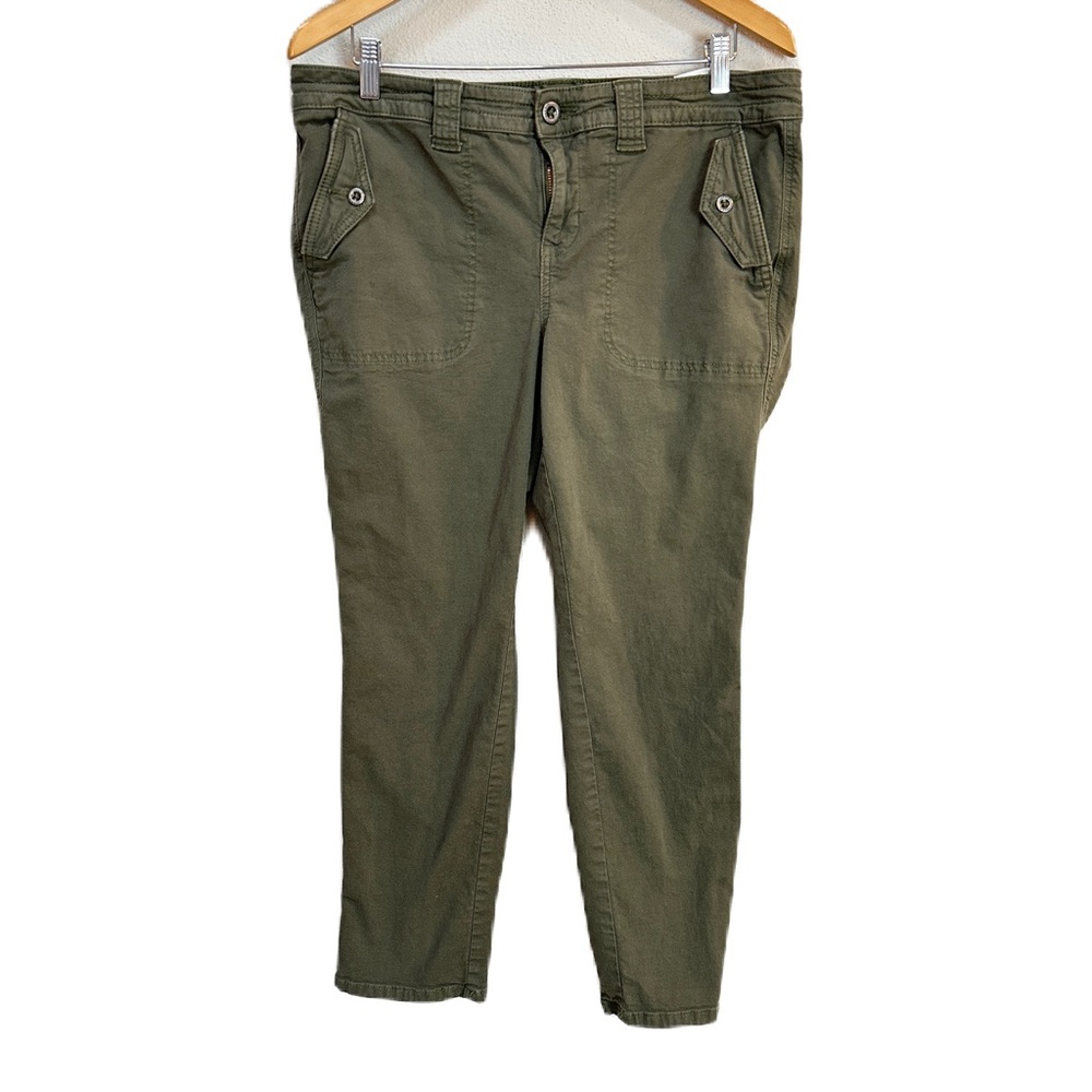 Torrid Green Straight Leg Chino Pants Cotton Blend Women’s Sz 12